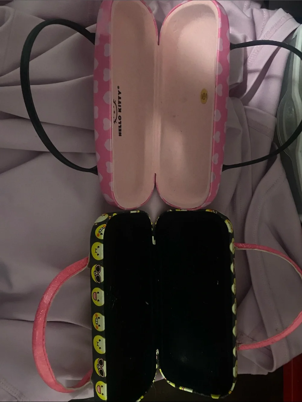 Hello Kitty Pink and Black Kids Accessories Case with Emoticon Friend Case